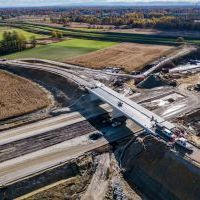 Budowa drogi S1 - Okolice Bijasowic i Zarzyny -3 listopada 2025 (zdjęcia z lotu ptaka) (9)