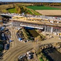 Budowa drogi S1 - Okolice Bijasowic i Zarzyny -3 listopada 2025 (zdjęcia z lotu ptaka) (3)