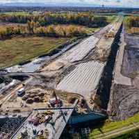 Budowa drogi S1 - Okolice Bijasowic i Zarzyny -3 listopada 2025 (zdjęcia z lotu ptaka) (16)