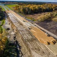 Budowa drogi S1 - Okolice Bijasowic i Zarzyny -3 listopada 2025 (zdjęcia z lotu ptaka) (13)