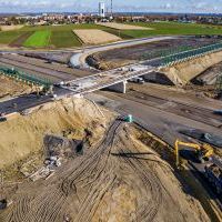 Budowa drogi S1 - Okolice Bijasowic i Zarzyny -3 listopada 2025 (zdjęcia z lotu ptaka) (9)