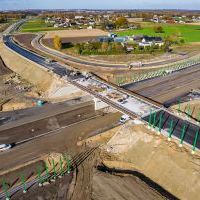 Budowa drogi S1 - Okolice Bijasowic i Zarzyny -3 listopada 2025 (zdjęcia z lotu ptaka) (8)