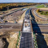 Budowa drogi S1 - Okolice Bijasowic i Zarzyny -3 listopada 2025 (zdjęcia z lotu ptaka) (7)