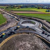 Budowa drogi S1 - Okolice Bijasowic i Zarzyny -3 listopada 2025 (zdjęcia z lotu ptaka) (6)