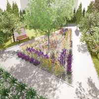 Wizualizacja nowego zielonego skweru na osiedlu Homera (1)