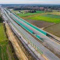 Budowa drogi S1 - Okolice Bijasowic i Zarzyny -21 listopada 2025 (zdjęcia z lotu ptaka) (1)