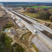 Budowa drogi S1 - Okolice Bijasowic i Zarzyny -21 listopada 2025 (zdjęcia z lotu ptaka) (18)