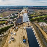 Budowa drogi S1 - Okolice Bijasowic i Zarzyny -21 listopada 2025 (zdjęcia z lotu ptaka) (11)