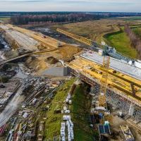 Budowa drogi S1 - Okolice Bijasowic i Zarzyny -21 listopada 2025 (zdjęcia z lotu ptaka) (9)