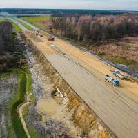Budowa drogi S1 - Okolice Bijasowic i Zarzyny -21 listopada 2025 (zdjęcia z lotu ptaka) (3)
