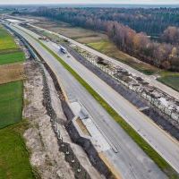 Budowa drogi S1 - Okolice Bijasowic i Zarzyny -21 listopada 2025 (zdjęcia z lotu ptaka) (10)