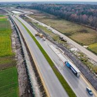 Budowa drogi S1 - Okolice Bijasowic i Zarzyny -21 listopada 2025 (zdjęcia z lotu ptaka) (9)