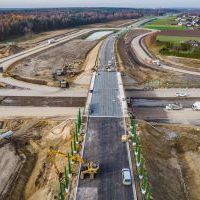 Budowa drogi S1 - Okolice Bijasowic i Zarzyny -21 listopada 2025 (zdjęcia z lotu ptaka) (11)