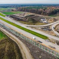 Budowa drogi S1 - Okolice Bijasowic i Zarzyny -21 listopada 2025 (zdjęcia z lotu ptaka) (9)