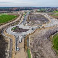 Budowa drogi S1 - Okolice Bijasowic i Zarzyny -21 listopada 2025 (zdjęcia z lotu ptaka) (6)