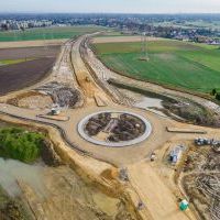 Budowa drogi S1 - Okolice Bijasowic i Zarzyny -21 listopada 2025 (zdjęcia z lotu ptaka) (5)