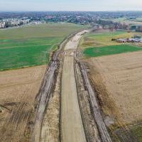 Budowa drogi S1 - Okolice Bijasowic i Zarzyny -21 listopada 2025 (zdjęcia z lotu ptaka) (3)