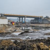 Budowa drogi S1 - Kosztowy - Bieruń - grudzień 2025 (zdjęcia z lotu ptaka i z poziomu ziemi) (12)