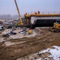 Budowa drogi S1 - Kosztowy - Bieruń - grudzień 2025 (zdjęcia z lotu ptaka i z poziomu ziemi) (1)