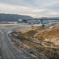 Budowa drogi S1 - Kosztowy - Bieruń - grudzień 2025 (zdjęcia z lotu ptaka i z poziomu ziemi) (10)