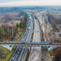 Budowa drogi S1 - Kosztowy - Bieruń - grudzień 2025 (zdjęcia z lotu ptaka) (15)