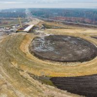 Budowa drogi S1 - Kosztowy - Bieruń - grudzień 2025 (zdjęcia z lotu ptaka) (14)