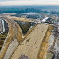 Budowa drogi S1 - Kosztowy - Bieruń - grudzień 2025 (zdjęcia z lotu ptaka) (11)