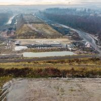 Budowa drogi S1 - Kosztowy - Bieruń - grudzień 2025 (zdjęcia z lotu ptaka) (9)