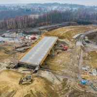 Budowa drogi S1 - Kosztowy - Bieruń - grudzień 2025 (zdjęcia z lotu ptaka) (7)