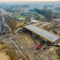 Budowa drogi S1 - Kosztowy - Bieruń - grudzień 2025 (zdjęcia z lotu ptaka) (6)