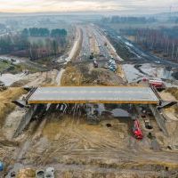 Budowa drogi S1 - Kosztowy - Bieruń - grudzień 2025 (zdjęcia z lotu ptaka) (5)