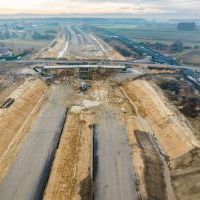 Budowa drogi S1 - Kosztowy - Bieruń - grudzień 2025 (zdjęcia z lotu ptaka) (3)