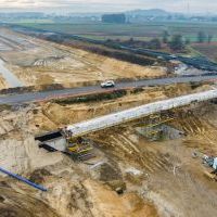 Budowa drogi S1 - Kosztowy - Bieruń - grudzień 2025 (zdjęcia z lotu ptaka) (2)