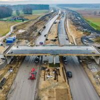 Budowa drogi S1 - Kosztowy - Bieruń - grudzień 2025 (zdjęcia z lotu ptaka) (17)