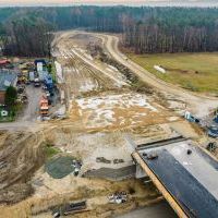 Budowa drogi S1 - Kosztowy - Bieruń - grudzień 2025 (zdjęcia z lotu ptaka) (15)