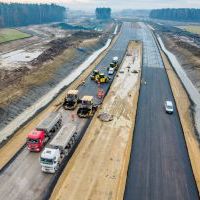 Budowa drogi S1 - Kosztowy - Bieruń - grudzień 2025 (zdjęcia z lotu ptaka) (14)