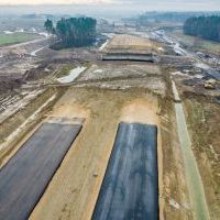 Budowa drogi S1 - Kosztowy - Bieruń - grudzień 2025 (zdjęcia z lotu ptaka) (13)