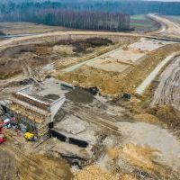 Budowa drogi S1 - Kosztowy - Bieruń - grudzień 2025 (zdjęcia z lotu ptaka) (9)