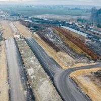 Budowa drogi S1 - Kosztowy - Bieruń - grudzień 2025 (zdjęcia z lotu ptaka) (7)