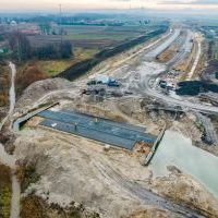 Budowa drogi S1 - Kosztowy - Bieruń - grudzień 2025 (zdjęcia z lotu ptaka) (6)
