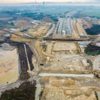 Budowa drogi S1 - Kosztowy - Bieruń - grudzień 2025 (zdjęcia z lotu ptaka) (1)