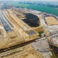 Budowa drogi S1 - Kosztowy - Bieruń - grudzień 2025 (zdjęcia z lotu ptaka) (15)