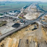 Budowa drogi S1 - Kosztowy - Bieruń - grudzień 2025 (zdjęcia z lotu ptaka) (14)