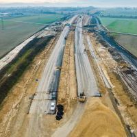 Budowa drogi S1 - Kosztowy - Bieruń - grudzień 2025 (zdjęcia z lotu ptaka) (13)