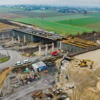 Budowa drogi S1 - Kosztowy - Bieruń - grudzień 2025 (zdjęcia z lotu ptaka) (10)