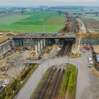 Budowa drogi S1 - Kosztowy - Bieruń - grudzień 2025 (zdjęcia z lotu ptaka) (8)