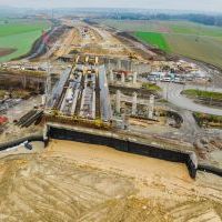 Budowa drogi S1 - Kosztowy - Bieruń - grudzień 2025 (zdjęcia z lotu ptaka) (7)
