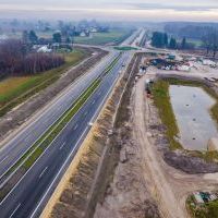 Budowa drogi S1 - Okolice Bijasowic i Zarzyny -grudzień 2025 (zdjęcia z lotu ptaka) (3)