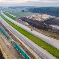 Budowa drogi S1 - Okolice Bijasowic i Zarzyny -grudzień 2025 (zdjęcia z lotu ptaka) (11)