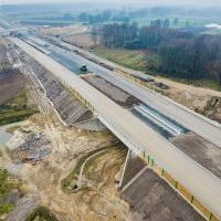 Budowa drogi S1 - Okolice Bijasowic i Zarzyny -grudzień 2025 (zdjęcia z lotu ptaka) (6)